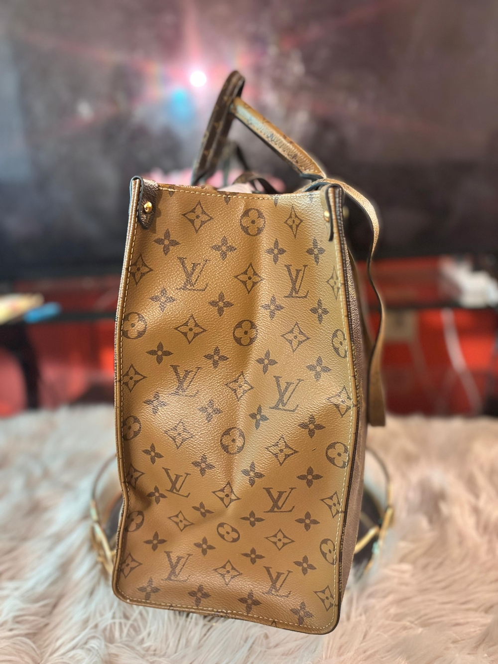Louis Vuitton Brown Monogram Canvas Tote Bag GM Size Like New - Picture 3 of 7